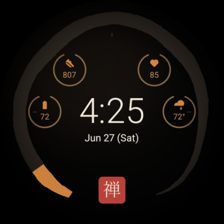 Enso · Ink Circle watch face