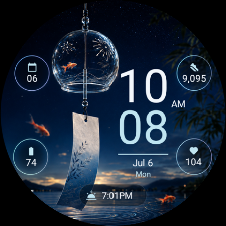 Furin · Wind Chime watch face