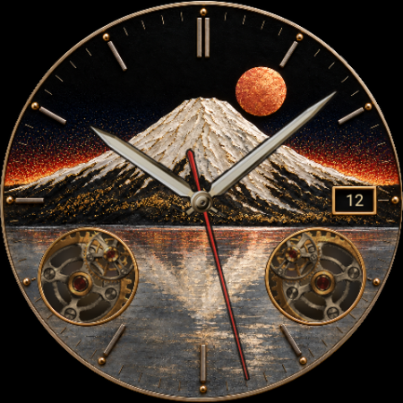 Fuji Dawn watch face
