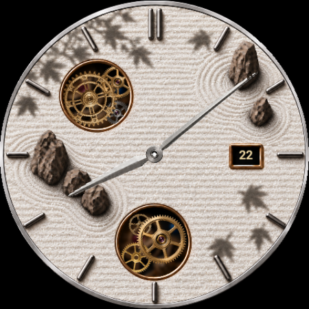 Karesansui III · Zen Garden watch face