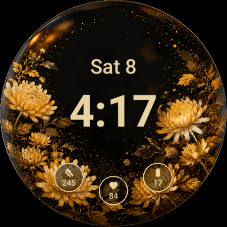 Kiku · Chrysanthemum watch face