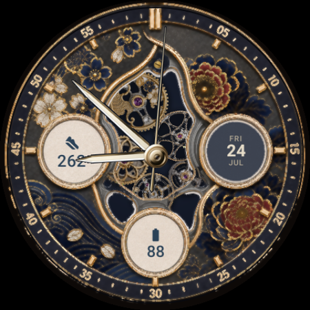 Kimono · Gold Brocade watch face