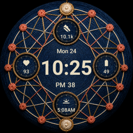 Temari · Embroidered Ball watch face